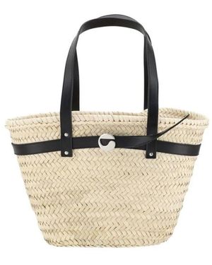 Coperni Zeitgenössische Palm Schultertasche - Natur