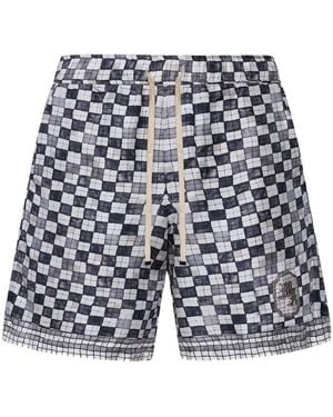 Amiri Ma Checkered Short - Blau