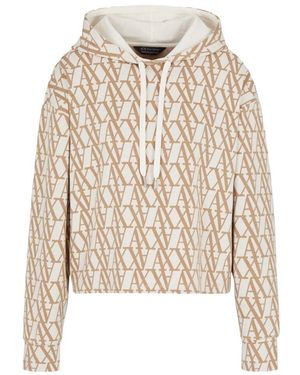 ARMANI EXCHANGE Beiger Damen Hoodie Mit Kapuze - Natur