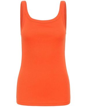 Kaffe Ärmelloses Oberteil - Orange