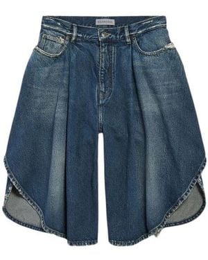 Balenciaga Denim Shorts - Blue