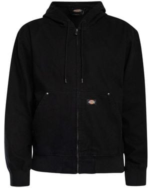 Dickies Unlined Canvas Hooded Bomber - Zwart