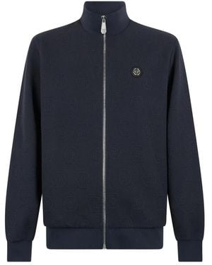 Philipp Plein Zip-Throughs - Bleu