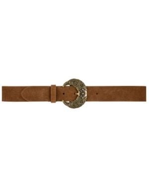 Ba&sh Leren Riem Met Suède-Effect - Bruin