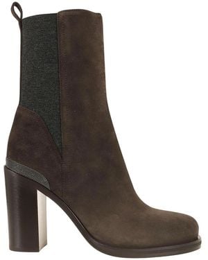 Brunello Cucinelli Chelsea Boots - Marrone
