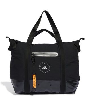 adidas By Stella McCartney Schwarze logo-trainings-tote