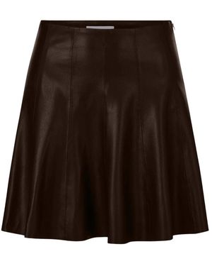 Rich & Royal Leather Skirts - Marron