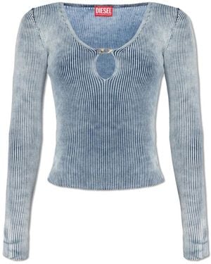 DIESEL Long Sleeve Tops - Blue