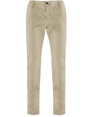 Bomboogie Slim-Fit Trousers - Natural