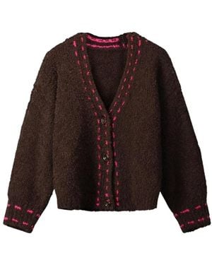 Pom Elise Cardigan - Bruin