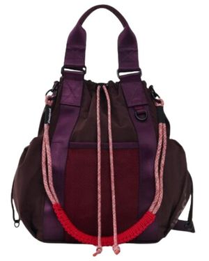 Desigual Tassen ,Paars ,Middelgrote Rugzak Met Vintage-Effect