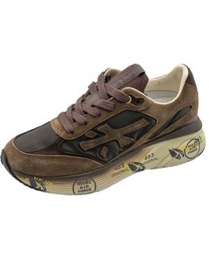 Premiata Schoenen ,Bruin ,Katoen Moerund 8562