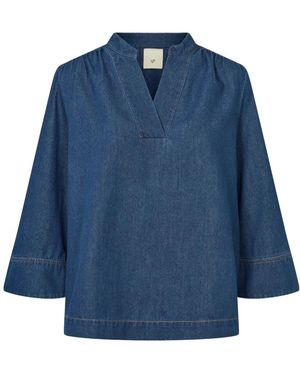 Heartmade Denim Shirts - Azul