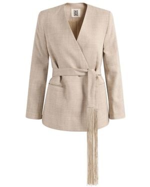 By Malene Birger Jassen ,Grijs ,Wol Emma Wollen Blazer - Naturel