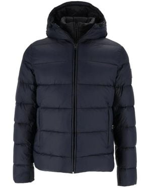 Fay Jassen ,Blauw ,Polyester Db Front Piuma Cappuccio