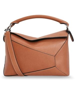Loewe Kleine Puzzle Edge Bag - Braun