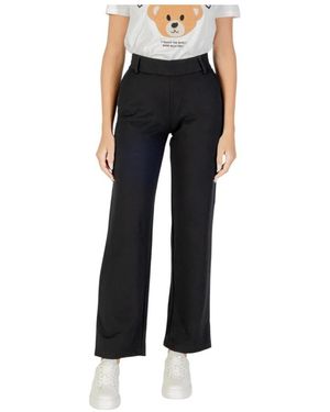 ONLY Broeken ,Zwart ,Wide Leg Geplooide Broek