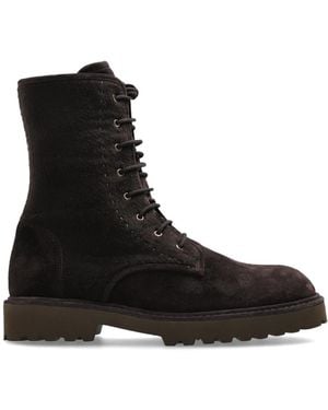 Max Mara Lace-Up Boots - Negro