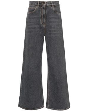 Etro Wide Leg Jeans - Grijs