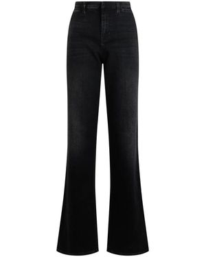 Gucci Jeans ,Zwart ,Katoen Denim Katoenen Palazzo Jeans
