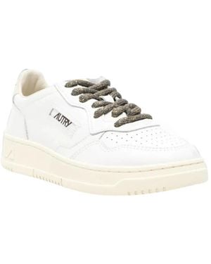 Autry Schoenen ,Wit ,Katoen Medalist Low