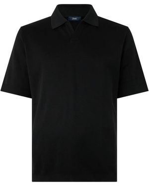 Herno Gebreide Katoenen Polo - Zwart