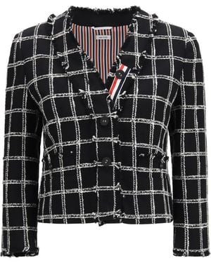 Thom Browne Tweed Jackets - Nero