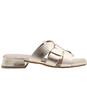 E mia Heeled Mules - Metallic
