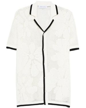 Maison Labiche Korte Mouw Cardigan - Wit