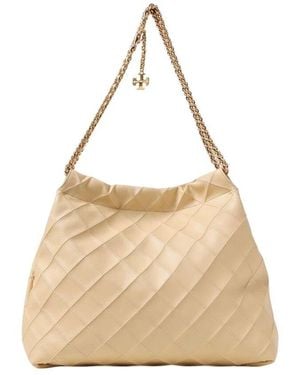 Tory Burch Elegante Gesteppte Schultertasche - Natur
