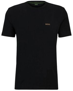 BOSS Rundhals-T-Shirt - Schwarz