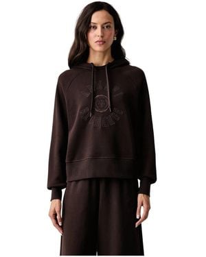 ARMANI EXCHANGE Hoodies & Sweatvesten ,Bruin ,Katoen Relaxed Katoenen Sweater - Zwart