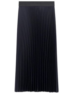 Luisa Cerano Rokken ,Zwart ,Geplooide Midirok - Blauw