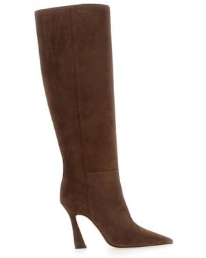Stuart Weitzman Vinnie Zip Boot 100 - Braun