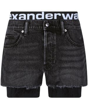 Alexander Wang Denim Shorts - Schwarz