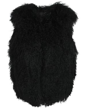 Yves Salomon Vests - Negro