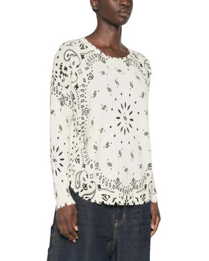 Kujten Mela Bandana Pullover - Weiß