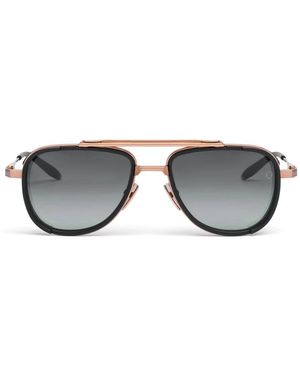 Akoni Spitzer Pilot Sonnenbrille - Grau