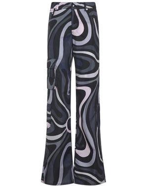 PUCCI Wide Trousers - Azul