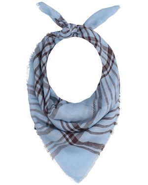 Becksöndergaard Accessoires ,Veelkleurig ,Katoen Grid Cowea Sjaal - Blauw