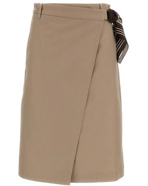 True Royal Midi Skirts - Neutro