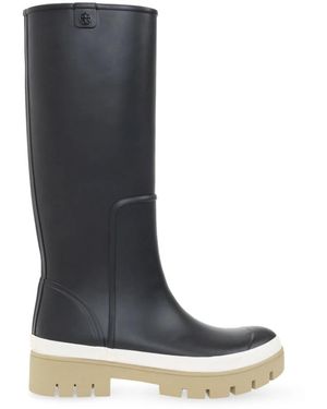 Tory Burch Hurricane Tall Wellington Rain Boots - Blue