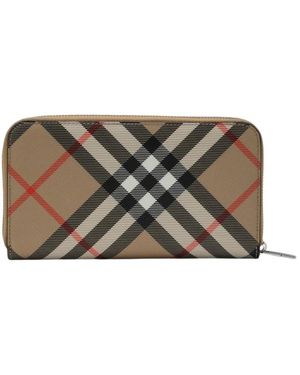 Burberry Accessoires ,Polyester Portefeuilles & Porte-Cartes - Naturel