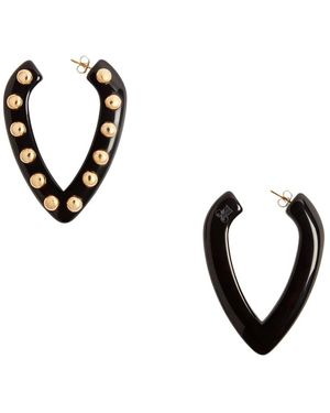 La DoubleJ Accessoires ,Zwart ,Dauw Oorbellen
