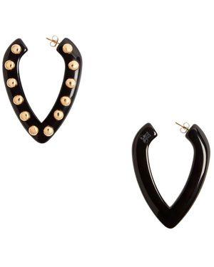 La DoubleJ Earrings - Zwart