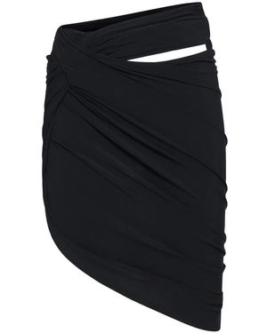 Jacquemus Rokken ,Zwart ,Polyester Zwarte Mini Rok