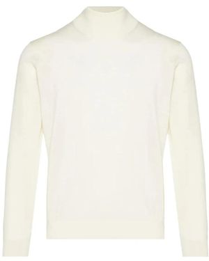 Lardini Truien & Vesten ,Wit ,Wol Turtleneck Trui