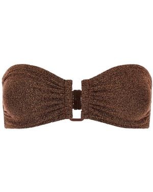 Eres Badmode ,Bruin ,Polyester Flamboyante Bandeau