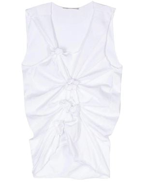Gauchère Sleeveless Tops - Bianco