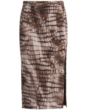 Elisabetta Franchi Midi Skirts - Brown